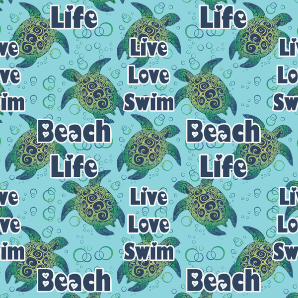 Sea Turtles Wrapping Paper Square