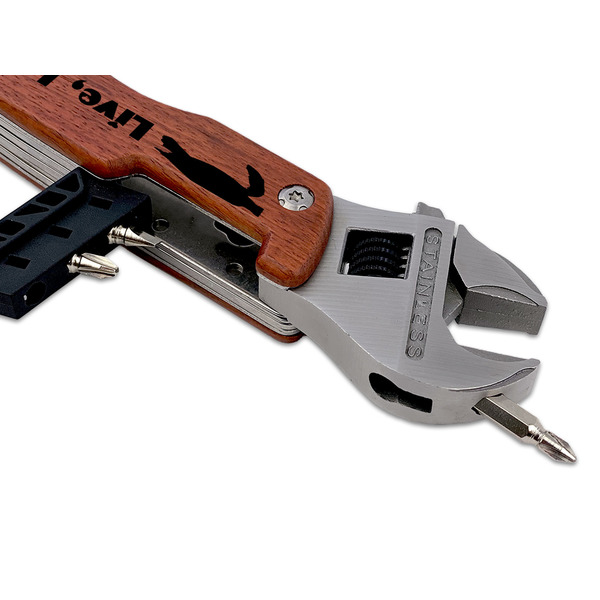 Sea Turtles Wrench Multi-tool - DETAIL (back wrench with screw)