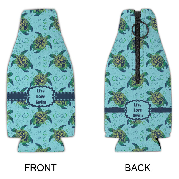 Sea Turtles Zipper Bottle Cooler - APPROVAL