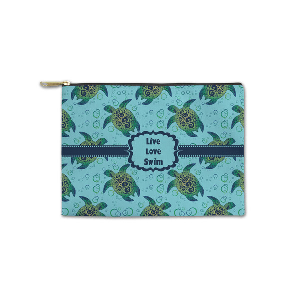 Custom Sea Turtles Zipper Pouch - Small - 8.5"x6" (Personalized)