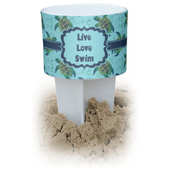 Sea Turtles White Beach Spiker Drink Holder (Personalized)
