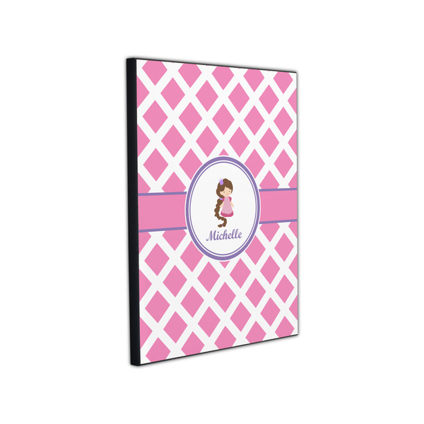 Diamond Print w/Princess 11x14 Wood Print - Angle View