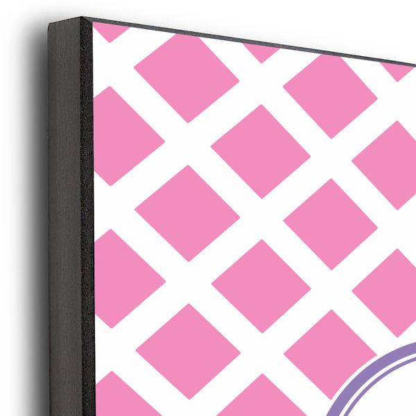 Diamond Print w/Princess 11x14 Wood Print - Closeup