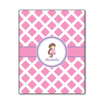 Diamond Print w/Princess Wood Print - 11x14 (Personalized)