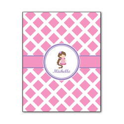 Diamond Print w/Princess Wood Print - 11x14 (Personalized)