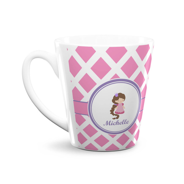 Diamond Print w/Princess 12 Oz Latte Mug - Front