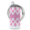 Diamond Print w/Princess 12 oz Stainless Steel Sippy Cups - FULL (back angle)