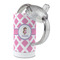 Diamond Print w/Princess 12 oz Stainless Steel Sippy Cups - Top Off
