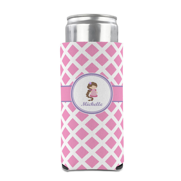 Diamond Print w/Princess 12oz Tall Can Sleeve - FRONT (on can)