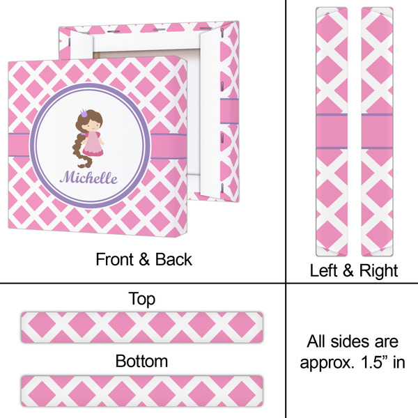 Diamond Print w/Princess 12x12 - Canvas Print - Approval
