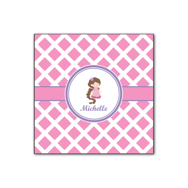 Custom Diamond Print w/Princess Wood Print - 12x12 (Personalized)
