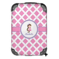 Diamond Print w/Princess Kids Hard Shell Backpack (Personalized)