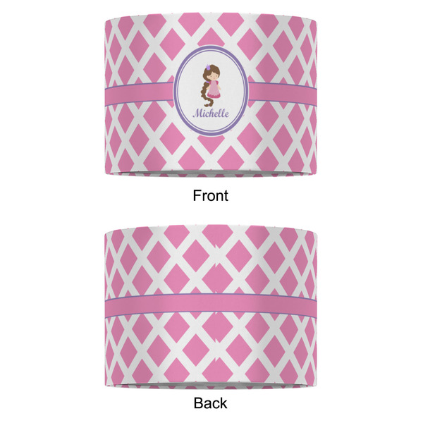 Diamond Print w/Princess 16" Drum Lampshade - APPROVAL (Fabric)
