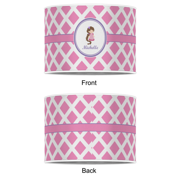 Diamond Print w/Princess 16" Drum Lampshade - APPROVAL (Poly Film)