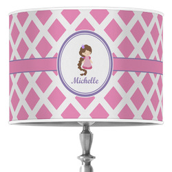 Diamond Print w/Princess Drum Lamp Shade (Personalized)