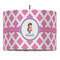 Diamond Print w/Princess Drum Pendant Lamp (Personalized)