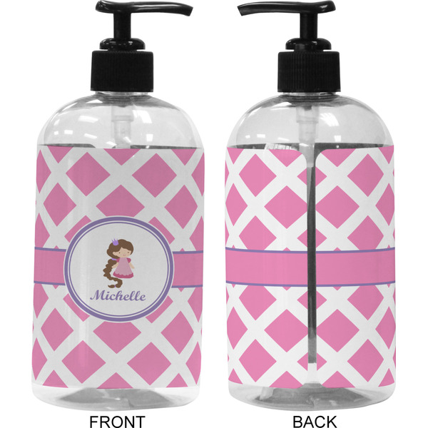 Diamond Print w/Princess 16 oz Plastic Liquid Dispenser (Approval)