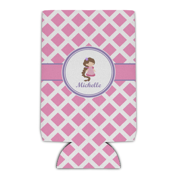 Custom Diamond Print w/Princess Can Cooler (Personalized)
