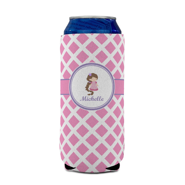 Diamond Print w/Princess 16oz Can Sleeve - FRONT (on can)