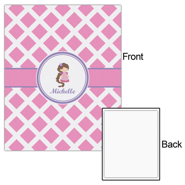 Diamond Print w/Princess 16x20 - Matte Poster - Front & Back