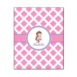 Diamond Print w/Princess Wood Print - 16x20 (Personalized)