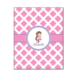 Diamond Print w/Princess Wood Print - 16x20 (Personalized)