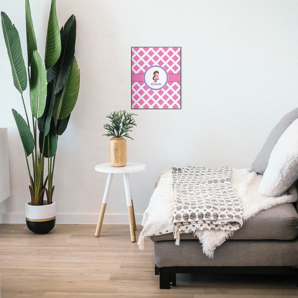 Diamond Print w/Princess 16x20 Wood Print - In Context