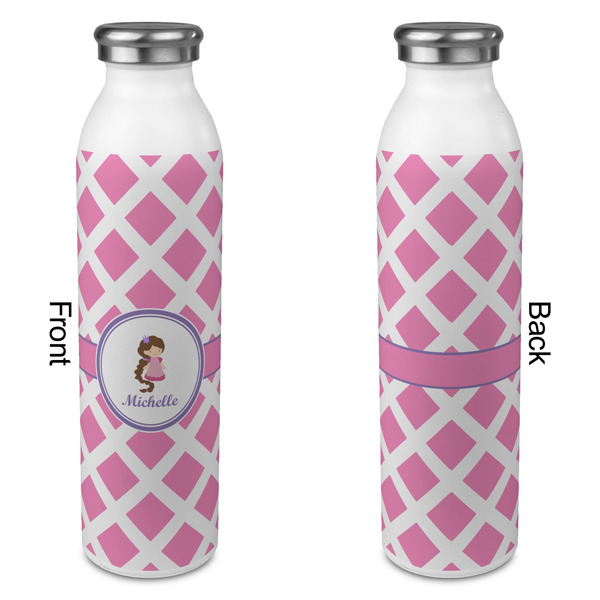 Diamond Print w/Princess 20oz Water Bottles - Full Print - Approval