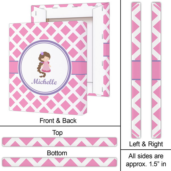 Diamond Print w/Princess 20x24 - Canvas Print - Approval