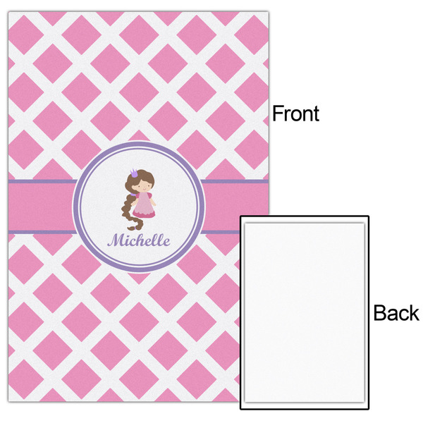 Diamond Print w/Princess 20x30 - Matte Poster - Front & Back