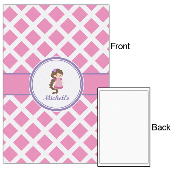 Diamond Print w/Princess 24x36 - Matte Poster - Front & Back