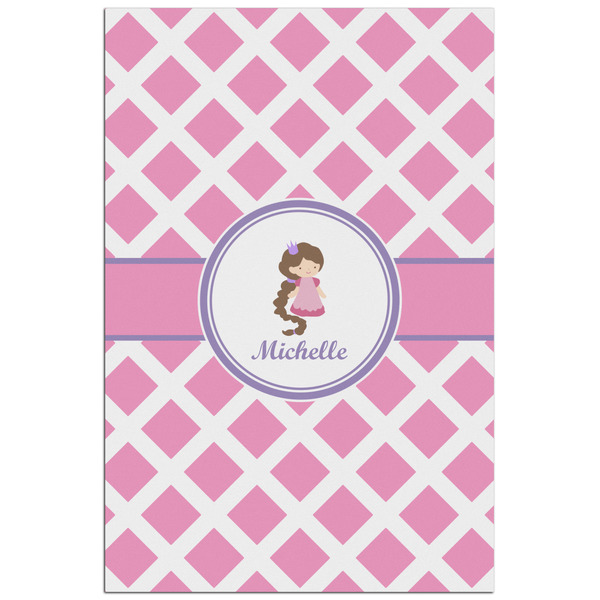 Custom Diamond Print w/Princess Poster - Matte - 24x36 (Personalized)