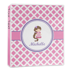 Diamond Print w/Princess 3-Ring Binder (Personalized)