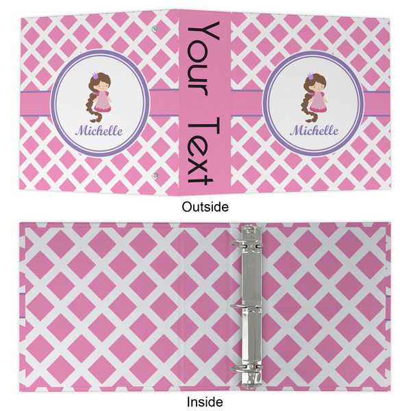 Diamond Print w/Princess 3 Ring Binders - Full Wrap - 2" - APPROVAL