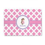 Diamond Print w/Princess 4' x 6' Indoor Area Rug (Personalized)