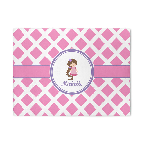 Custom Diamond Print w/Princess Area Rug (Personalized)