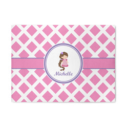 Diamond Print w/Princess 5' x 7' Patio Rug (Personalized)