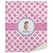 Diamond Print w/Princess Sherpa Throw Blanket (Personalized)