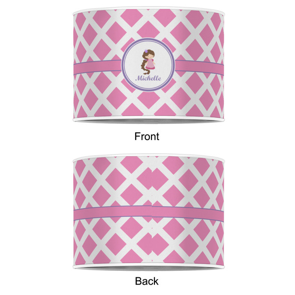 Diamond Print w/Princess 8" Drum Lampshade - APPROVAL (Poly Film)