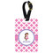 Diamond Print w/Princess Metal Luggage Tag w/ Name or Text