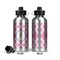Diamond Print w/Princess Aluminum Water Bottle - Front and Back