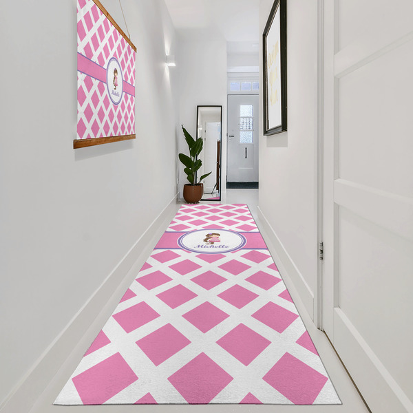 Diamond Print w/Princess Area Rug Sizes - In Context (vertical)
