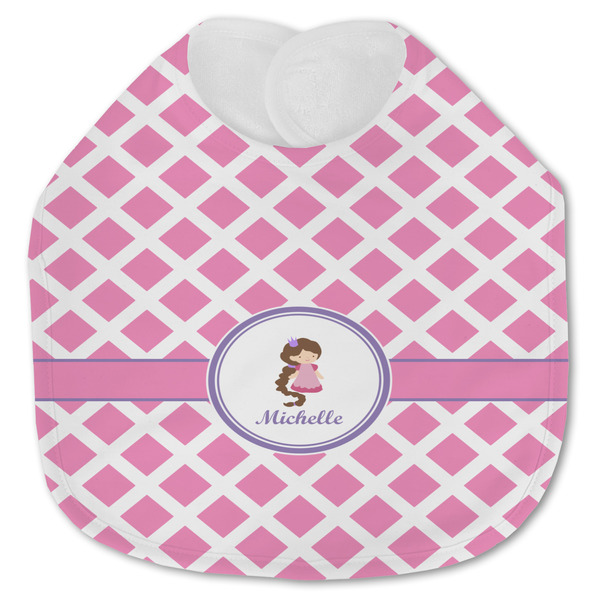 Diamond Print w/Princess Baby Bib - AFT closed