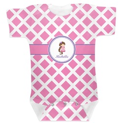Diamond Print w/Princess Baby Bodysuit 12-18 (Personalized)