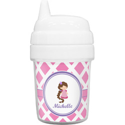 Diamond Print w/Princess Baby Sippy Cup (Personalized)