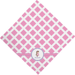 Diamond Print w/Princess Dog Bandana Scarf w/ Name or Text