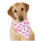 Diamond Print w/Princess Dog Bandana Scarf w/ Name or Text