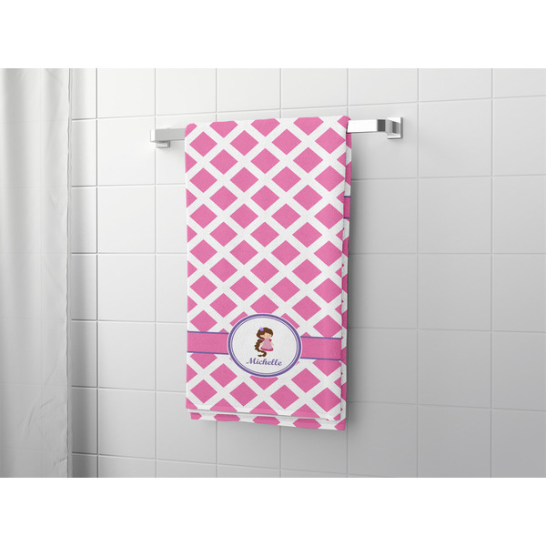 Diamond Print w/Princess Bath Towel - LIFESTYLE