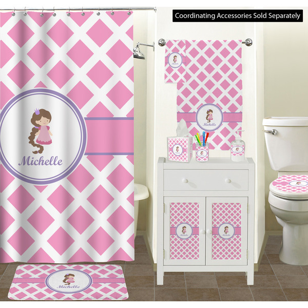 Diamond Print w/Princess Bathroom Scene
