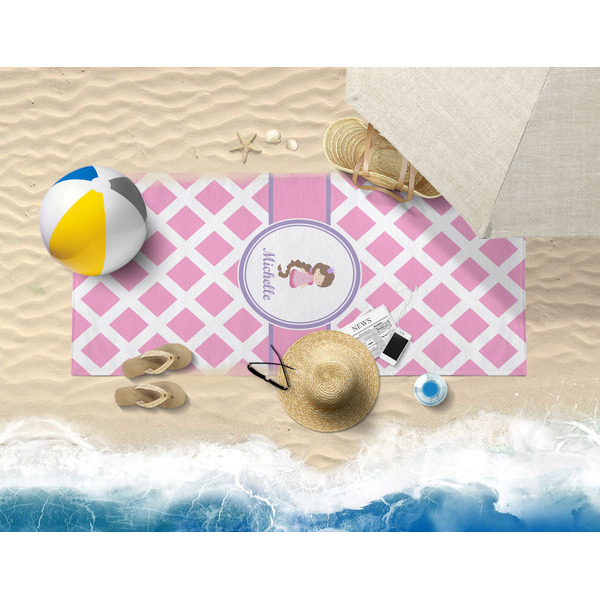 Diamond Print w/Princess Beach Towel Lifestyle